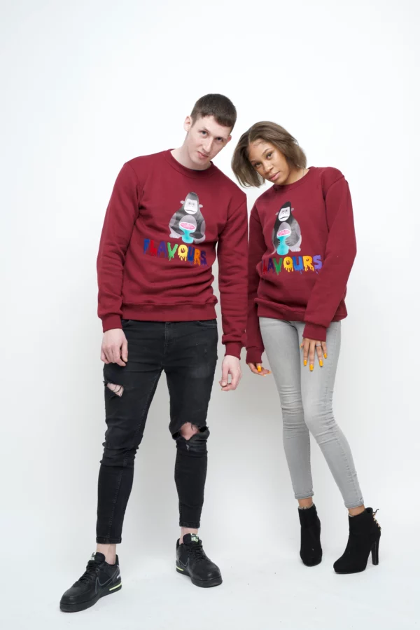 RICH RICH SWEATSHIRT – BURGUNDY - Image 2